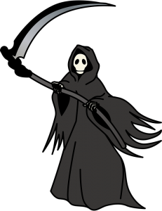 scythe mowing